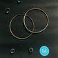 Natural Bamboo Round Ring for Dreamcatcher (Set of 2) - Teal By Tanvi