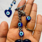 Turkish Evil Eye Heart Keychain