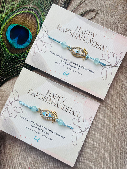 Evil Eye Bling Charm Rakhi