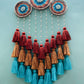 Bohemian Sea Breeze Medium Cluster Dreamcatcher - Teal By Tanvi