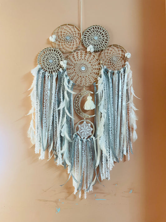 Silver Lining Bohemian Cluster - Teal By Tanvi