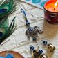 Turkish Evil Eye Elephant Windchime - Teal By Tanvi