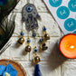 Turkish Evil Eye Hamsa Windchime - Teal By Tanvi