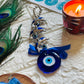 Turkish Evil Eye Dolphins Car Hanging - Teal By Tanvi