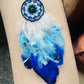 Mini Nazariya Evil Eye Car Dreamcatcher - Teal By Tanvi