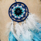 Mini Nazariya Evil Eye Car Dreamcatcher - Teal By Tanvi