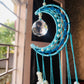 Shades of Sea Green Mooncatcher Medium - Desk Decor/Wall Hanging - Teal By Tanvi