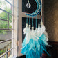 Shades of Sea Green Mooncatcher Wall Hanging - Teal By Tanvi