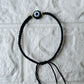 Evil Eye Anklet - Black - Teal By Tanvi