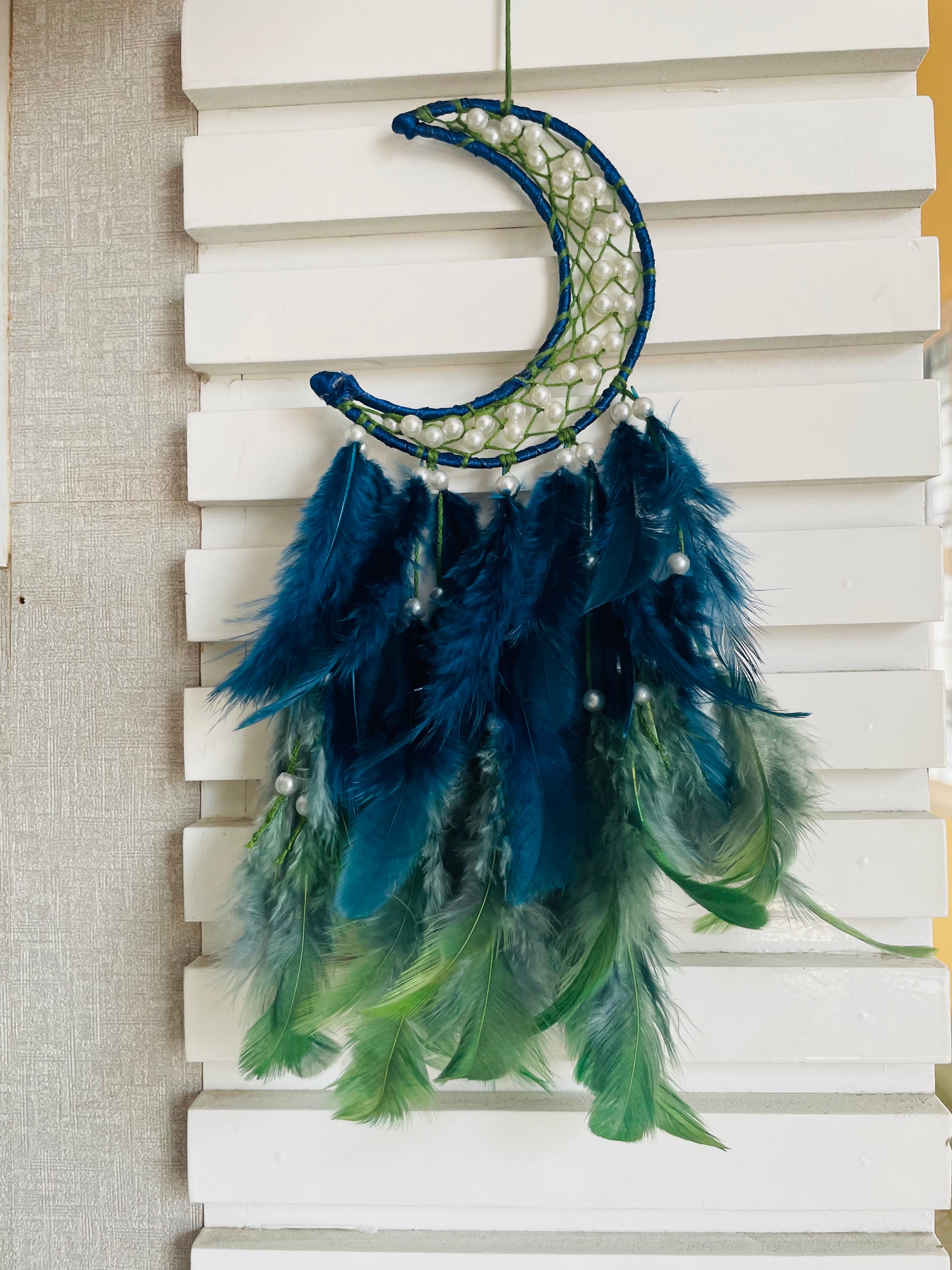 Mini Mooncatcher - Royal blue and Green - Teal By Tanvi